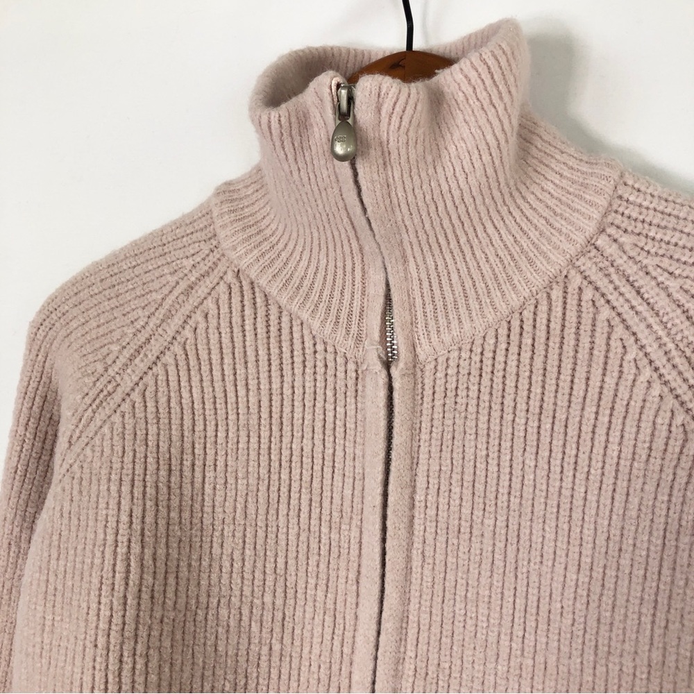 Egg Trading Cashmere Knit Zip Up Jacket‎ Pink Size S/M Cozy - Picture 3 of 6